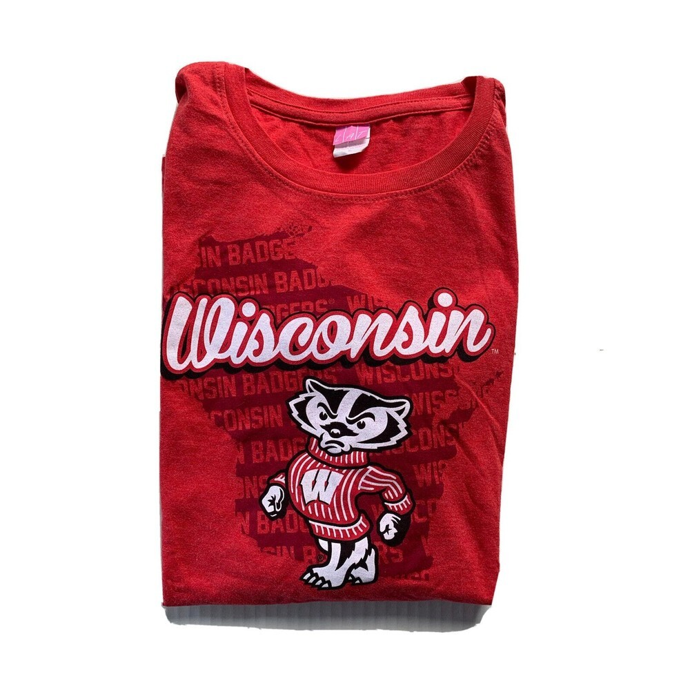 Wisconsin Badgers Women's Shirt Red Size XL‎
